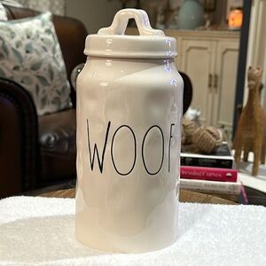 🐾🖤 MAGENTA “Woof” Canister for 🦮 Furry Baby 🐕‍🦺 Treats 🖤🐾